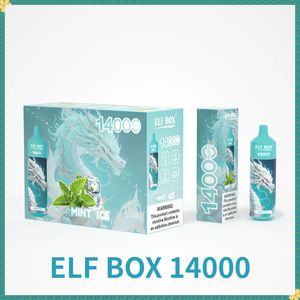 Оригинальные DOLODA ELF BOX 14000 Puffs Одноразовые электронные сигареты Vape Pen 25 мл Pod 600 мАч Аккумуляторная батарея Китай Аутентичные оптовые вейперы desechables puff 14K