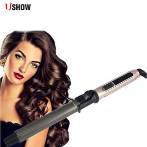 Curling Irons UsWhow Professional Nano Hair Curler Automatisk keramisk trollstavsmaskin 231101