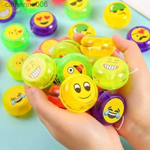 Yoyo 10 pçs/saco bonito mini sorriso yoyo brinquedos gadget para crianças festa de aniversário favores trata presentes de hóspedes escola recompensa goodie saco fillerl231102