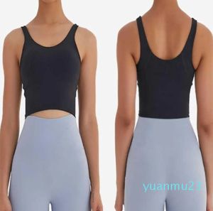 Gym Clothes Underwear Yoga Sports Bra U Back Bodybuilding All Match Casual Push Up Align Tank Crop Tops Running Fitne