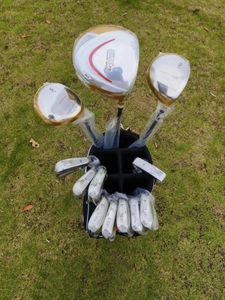 23 Nya golfklubbar Herrens SPD Komplett Set Golf Male Full Set Driver Fairway Woods Irons Putter Graphite Shaft och väska Alla märken Logotyper