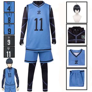 Animecc Bluelock Isagi Yoichi Cosplay Costume Chigiri Hyoma Jersey Onesie Takım Anime Giysileri Mavi Spor Giyim Spor Forma Forma Formaları Cosplay