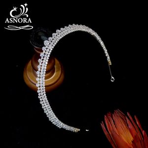 Headbands Fashion Bridal Tiara Lengthen Cubic Zirconia Crown Crystal Headband For Women Hair Accessories Wedding Jewelry 231102