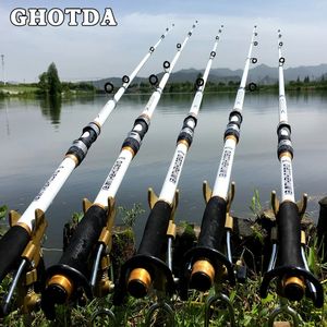 Båtfiskestavar G DA 2 1M 3 6M Karp Rod Feeder Hard FRP Carbon Fiber Telescopic Fishing Pole 231102