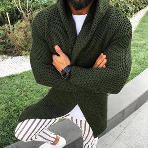 Men's Sweaters 2023 Mens Sweater Coat Spring Open Stitch Casual Sweatercoat Tricot Cardigan Masculino Male Autumn Hoodies Knitted Overwear