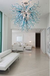 American Chandelier Art Decor Handblåst Murano Glass LED -hängslampor inomhus vardagsrumsbelysning