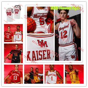 DeShawn Harris-Smith Maryland Basketball Jersey Jahnathan Lamothe 13 Chance Stephens Caelum Swanton-Rodger Custom Stitched Maryland Terrapins Jerseys