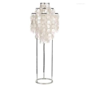 Tischlampen Fashion Art Shell Lamp Schlafzimmer Nachttisch Romantische Beleuchtung Weiß Restaurant El Desk ZL180