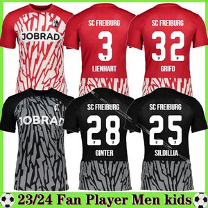 23 24 Grifo SC Freiburg Soccer Jerseys Home Away Kyereh Weisshaupt Ginter Keitel 2023 2024 Gregoritsch Holer Kubler Eggestein Fan Version Jersey Football Shirts Top