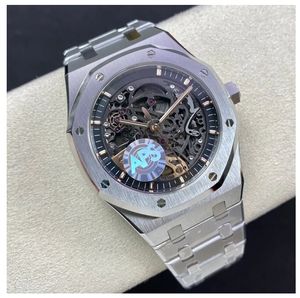 APS Factory Luxury Watch 15407or.oo.1220st.01 Mens ETAスケルトンウォッチCal.3132ムーブメント41mmx9.9mm 15407 904Lステンレス鋼防水自動機械式機械