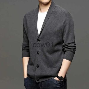 Herrenpullover Koreanische Strickjacke Herrenpullover Strickoberteil Männliche Kleidung Schwarz Langarm V-Ausschnitt Wweater Übergroße Pulloverjacke Herrenmantel S-3XL J231111