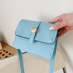 Evening Bags Simple Fashion Handbags For Women High Quality Pu Leather Shoulder Bag Designer Solid Color Female Crossbody Messenger