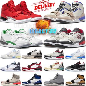 Jumpman Legacy 312 Retro Low High Basketball Shoes for Men Women Sneakers Chicago Tech Red Gray Pale Celtics Turquoise Lakers Midnight Navy Sports Trainers