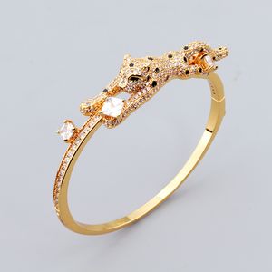 Yeşil Gold Bangkel Lüks Çok Madroeler Leopar Kadınlar Bangles Bilezikler Tasarımcı Erkek Mücevher Yüksek Kaliteli UNISEX Moda Partisi Noel Düğün Hediyeleri Doğum Günü