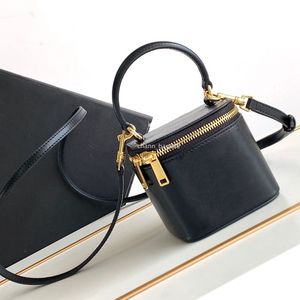 10a toppnivå replikering triomphe c box hink kosmetiska väskor läder lyxig original klassisk väska axel grossisthandväskor crossbody woman påsar cowhide purses