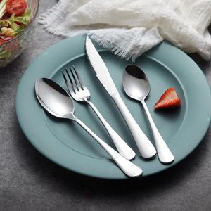 Knives Stainless Steel Cutlery High Quality Dinnerware Western Tableware Knife Fork Spoon For Home Restaurant Kitchen