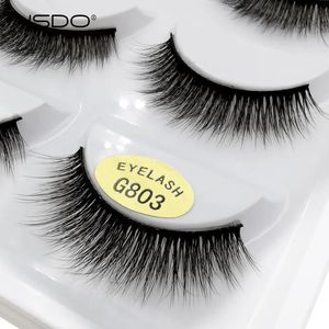 Falsche Wimpern YSDO 35 Paar 3D-Nerzwimpern, natürliches Haar, lang, 100 % dramatisches Augen-Make-up, gefälschte Wimpern, flauschig, Cilios G803 231101