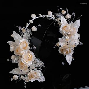 Headpieces Bridal Mori Beautiful Garland Headdress High-end Flower Hairband Princess Wedding Dress Styling Po Accessories