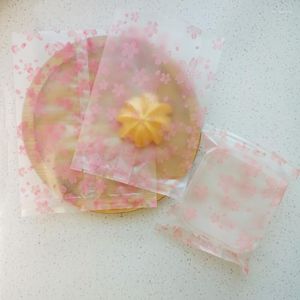 Geschenkverpackung Frosted Cherry Blossom Seal Bags Handgefertigte Plätzchen-Süßigkeitsverpackung Cranberry Snowflake Kekse Maschinenversiegelter Beutel