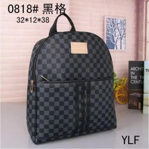 Varumärke 2023 Lyxiga män och kvinnors ryggsäckar storkapacitet Fashion Travel School Bags Classic Style Authentic Pu Leather Top Quality