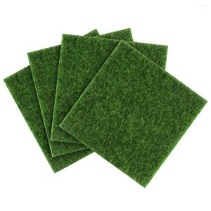 Decorative Flowers Outdoor Decor Artificial Turf Carpet Tiles Garden Accessories Para Cuartos Miniature Ornament Decorate