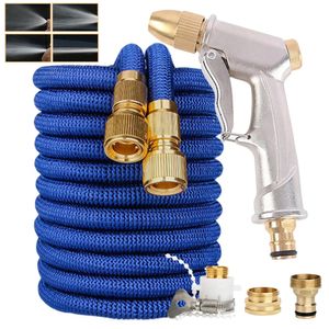 Garden Hoses Expandable Hose Pipe Flexible Extensible Water with Gun Magic Pipes for Farm Irrigation Car Wash 231102