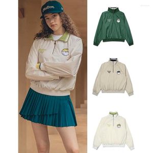Gym Clothing Golf Women's Jacket Top Spring And Autumn Windproof Long Sleeve Versatile Trend Outdoor Sports Leisure