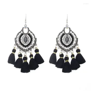 Dangle Earrings LOVBEAFAS Boho Ethnic Fashion Jewelry Crystal Maxi Brinco Vintage Drop Long Tassel For Women