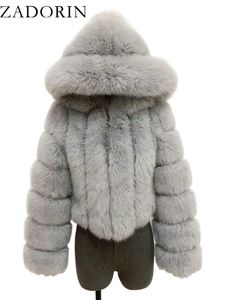 Kadınlar Kürk Sahte Zadorin Kış Kış Üstü Kadın Mink Ceket Kazık Kırpılmış Kabarık Pembe Beyaz Ceket Dış Çekimler 231102