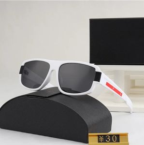 2023 Nya lyxiga solglasögon svarta solglasögon bra logotyp och lådans goggle solglasögon avslappnad stil för körning