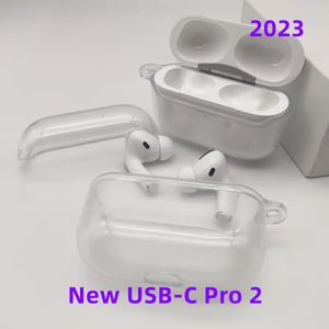 10st/mycket tydligt fodral för nya AirPods Pro 2 Air Pods 3 hörlurar Airpod Bluetooth -hörlurtillbehör Silikonfodral Skydd Cover Wireless Charging Box