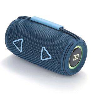 TG657 Trådlös Bluetooth -högtalare utomhus bärbar bärbar tygkonst subwoofer RGB Light Desktop Bluetooth Audio