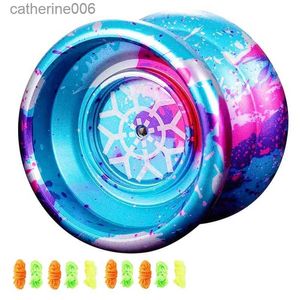 Yoyo Unresponsive Yoyo Professional Yoyo for Kids Aluminum Beginner Yo-Yos Ball for Yoyos Players with 10 Yo StringsL231102