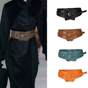 Belts Cow Leather Girdle Women's Luxury Designer Fashion Trend Casual Clothing Accessories Gothic Pin Buckle Belt Korean Corset 231101