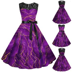 Casual Dresses Womens 1950s Vintage Rockabilly Swing Dress Lace Cocktail Prom Party