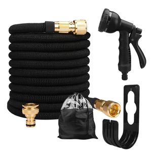 Garden Hoses Water Hose Expandable Double Metal Connector High Pressure Pvc Reel Magic Pipes for Farm Irrigation Car Wash 231102