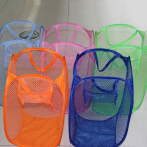 Party Favor Folding Laundry Sorter Hamper Washing Clothes Basket Storage Organizer Collapsible for Storage Pop-Up Clothes q27