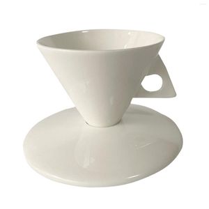 Koppar Saucers Pyramid Coffee Mug and Saucer Set TEACUP PERSONALISERA DRINKWARE 60ML CUP FÖR LATE CAPPUCCINO MILK