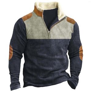 Men's Hoodies Beach Sweatshirt Mens Sweatshirts No Hood Fashion Autumn Corduroy Casual Long Sleeve Button Solid Color 12 Sock
