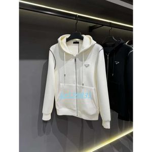 2023fw Autumn and Winter New Men's Cardigan Sweater Hoodie Pra Casual Coat Personalized Handsome Coat Space Cotton Women's Sportswear