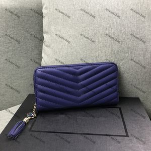 Portafoglio da donna con pochette Portafogli pieghevoli di qualità Portafoglio da donna lungo classico Borsa in pelle Pu di lusso Porta carte di credito con Box303M