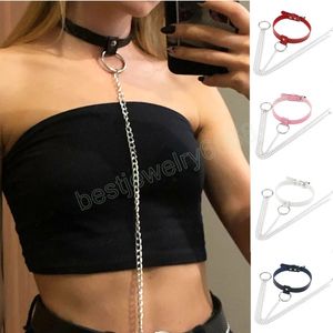 Sexig kroppskedja för kvinnor Belly Choker Halsband Kvinnlig bodysuit smyckefestival flickor mode halsband smycken