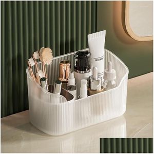 Storage Boxes & Bins Storage Boxes Home Grid Sorting Box Mirror Cabinet Cosmetic Makeup Brush Bin Desktop Sundries Organizer Per Case Dhb8M