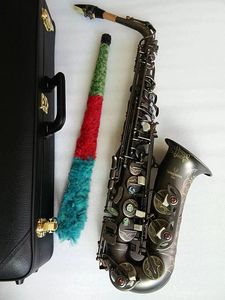 A-992 saxofone alto e-flat preto sax alto bocal ligadura reed pescoço instrumento musical com casos de couro grátis