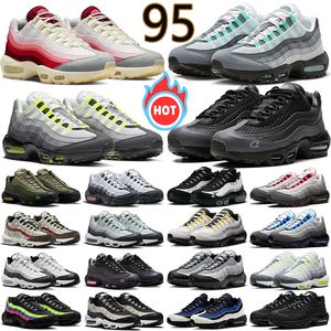 Neon max 95 95s running shoes for men women designer sneakers Hyper Turquoise triple black white Solar Red Gutta Green mens womens outdoor sports trainers 36-45