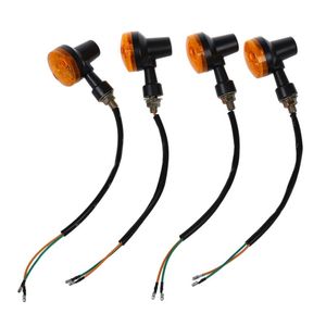 Five Fingers Gloves 4 Pcs Motorcycle Motorbike Amber Turn Signal Light Bulb Indicator 12V