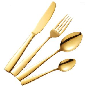 Dinnerware Sets Cutlery Set 24 Pieces Stainless Steel Dinner Restaurant Kitchen Wedding Dining Beautiful Knives Forks