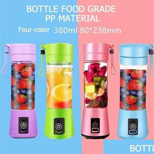 Fruktgrönsaksverktyg UPS Portable USB Electric Juicer Handhållen Juice Maker Blender Rechargeble Mini Making Cup med laddning DRO DHSGP