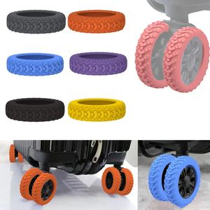 Accessori per parti di borse 8 pezzi Set di scarpe con rotelle per bagagli da viaggio in silicone Riducono l'usura delle ruote Assi della valigia Copertura delle rotelle del carrello con suono silenzioso 231101