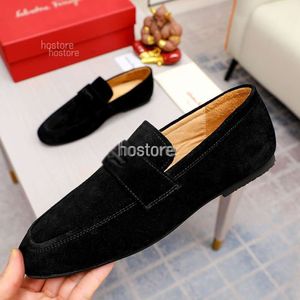 Sapatos de moda masculina de grife parte superior vaca italiana mercerizada anti-cabelo sapatos de couro preferidos dos homens de alto gosto macio confortável antiderrapante sola mocassins